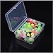 E-outstanding Luminous Glow Fishing Beads Assorted Set, 100pcs 5mm Round Float Glow Fishing Night Rig Baits Beads Lure Beads Fishing Accessories