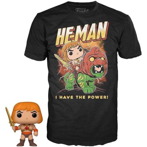 Masters of the Universe POP! & Tee set figurine et T-Shirt He-Man heo EU Exclusive (M), Mehrfarbig - Image 3