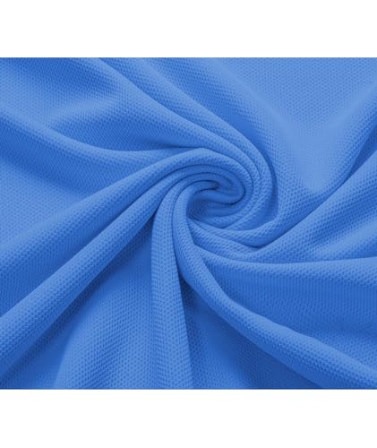 SCODI Camisa polo masculina casual manga curta golfe polo atlética gola diária camiseta tênis, Azul