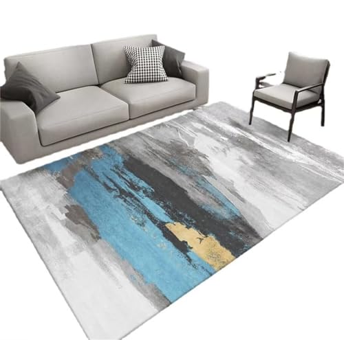 Tapis abstrait minimaliste lavable pour éliminer les taches facilement - 2