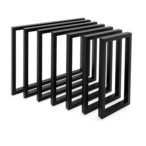 HEVVA REUSS Lot de 2 supports de lavabo double 20/25/30/35/40/45/50 cm - Support d'évier à poser, supports pour charges lourdes, console murale, plateau de...
