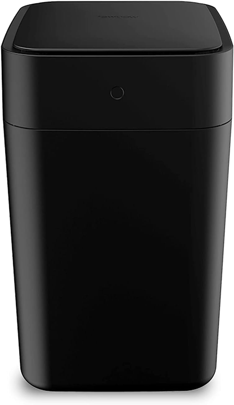 TOWNEW T1S 4.1 Gallon Automatic Self-Sealing and Self-Changing, Motion Sense Activated Trash Can, 2024 Upgrade Smart Garbage Can with Lid for Kitchen Bathroom Office, Black