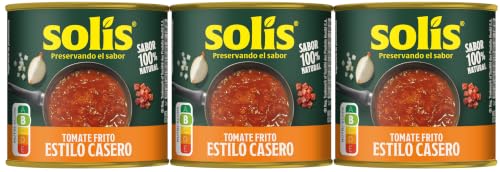 Miniatura 3 de Solís Tomate Frito Estilo Casero Tripack Lata - Sin Gluten - Pack De 3 X 100g