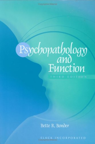 Psychopathology and Function Bonder, Bette