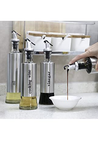 RYMEL olive oil dispenser bottle 350ml oil dispenser bottle for your kitchen and dining table