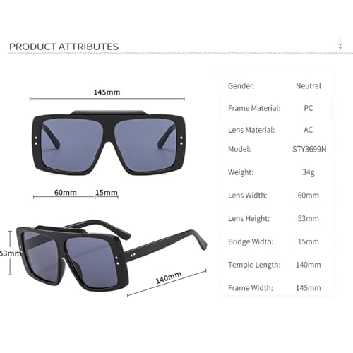 Fashion Sunglasses Woman Sun Glasses Female Big Frame Gradient Lens2