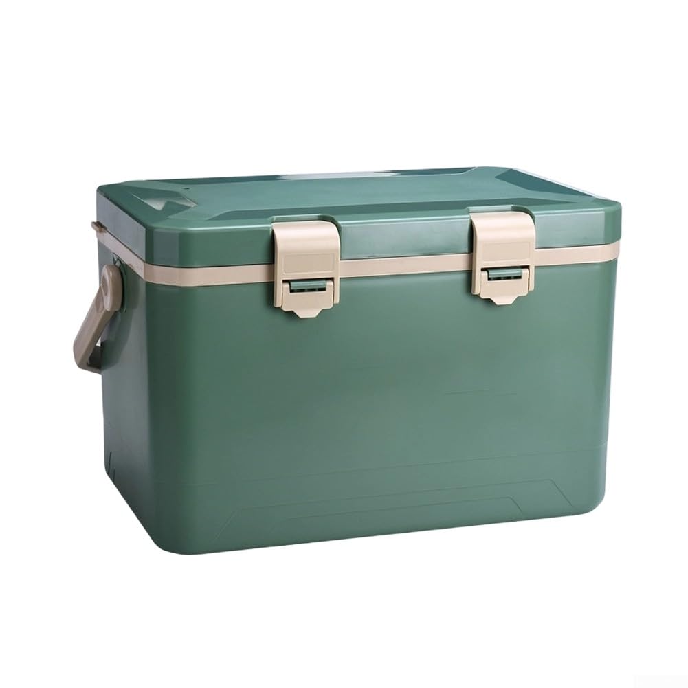 Caja térmica portátil aislada de pesca de 10 L, 14 L, 18 L, almacenamiento de aparejos ligero e impermeable con sello fuerte y mango ergonómico para una captura fresca en camping o viajes de pesca (18