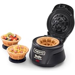 Presto 03500 Belgian Waffle Bowl Maker,Black, 9.3 x 8.25 x 5.25 inches