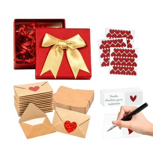 Mini enveloppes pour cartes de Saint-Valentin à glisser dans la poche de votre petit ami