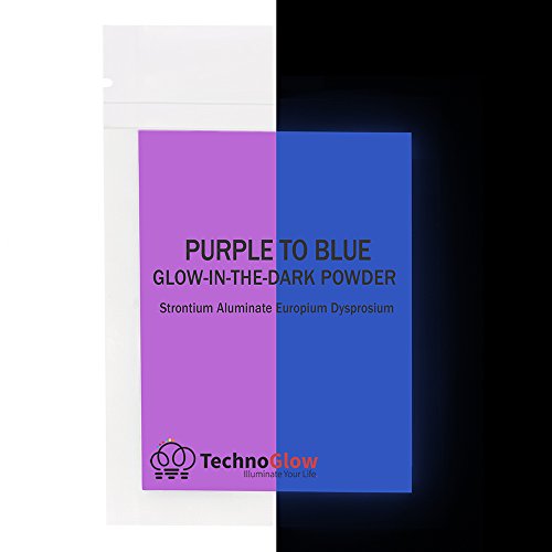 Glow in the Dark Powder, Fluorescent Purple to Blue (30 Grams)