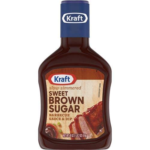 Kraft Salsa de barbacoa de azúcar morena dulce (paquete de 4)