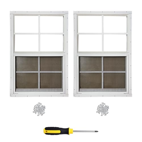 Hryan 24"x36" Shed Window for Chicken Coop, Playhouse and Mobihome,