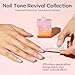 modelones Nail Strengthener, Sparkle Pink Nail Polish Nail Repair for Damaged Nails Hardener Air Dry Nail Growth Polish Natural Nail Concealer Foundation Gifts for Women 15ml