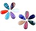 Cabochon Waterdrop Teardrop Chakra Beads 12pcs 15X30mm CAB Healing Beads Crystal Quartz Stone Random Color Wholesale for Jewelry Making(No Holes)