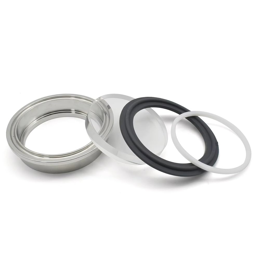 Verre de vue Tri Clamp 3 pouces en borosilicate et inox sanitaire 316L
