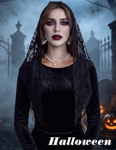 Avidlove Veil Mantilla Head Covering Chapel Veil Lace Shawl Latin Scarf - image 2