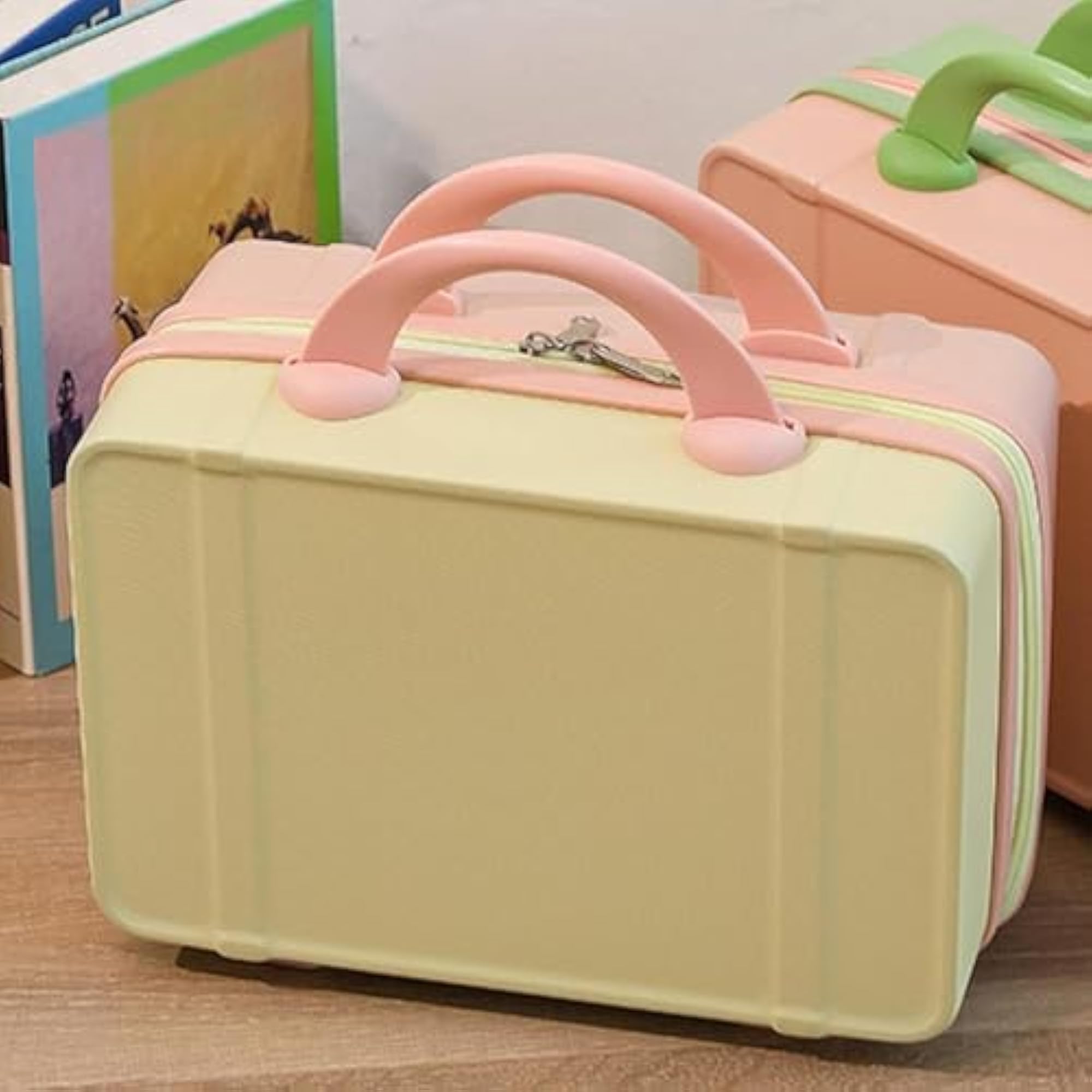Makeup Travel Case with Soft Handle Cosmetic Organizer Bag