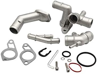 Acouto CNC Cast Aluminum Thermostat Housing & Water Pipe Kit – Fits VW Mk4 1.8T 2000-2005