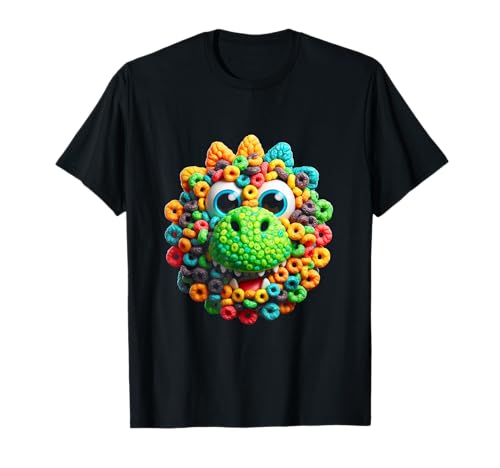 Dinosaurio Hecho de bucles de Frutas Camiseta