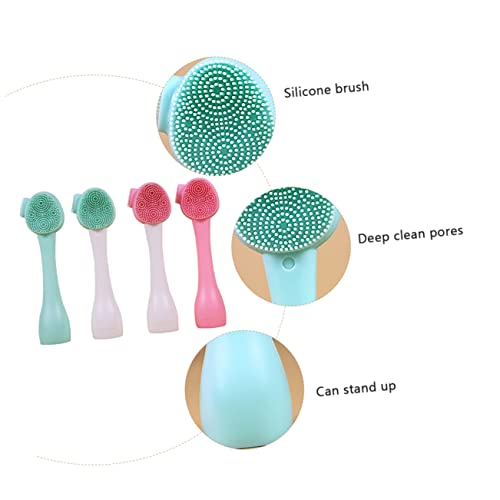 Brosse à points noirs et laveur de visage silicone pour soin cutané