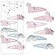 Canollo 6 Stück Haarspangen Mädchen, Einhorn Haarschmuck Geschenke Für Mädchen, Haarspangen Kinder Set, Haarschmuck Mädchenschmuck Mit Süßen Einhorn Und Regenbogen Motiven, Glänzend Einhorn Haarspange