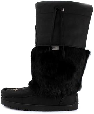 Leather Snowy Owl Waterproof Moccasin by Manitobah Mukluks