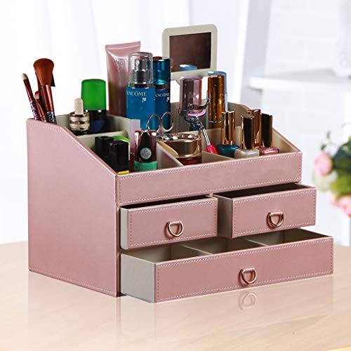 CCLLA Organizador de Maquillaje de Cuero