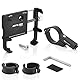 MidGard PRO3 Fahrrad Handyhalterung Aluminium Motorrad Scooter Fahrrad e-Bike Universal Handy Halterung Schnellspanner Lenker für Handy Halter drehbar für 4,7-7,2 Zoll Smartphone, Navi - Schwarz