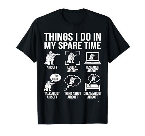 Airsoft Things I Do in My Spare Time Funny Boys T-Shirt
