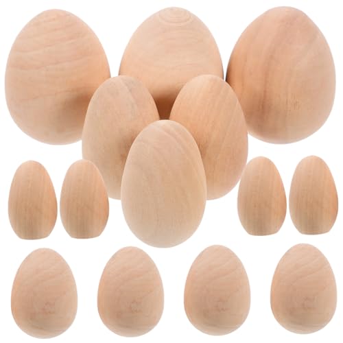 VILLFUL 20pcs Easter Eggs Decorative Props Simulation Egg Creative Egg Easter Egg Decor Party Egg Decorations Party Eggs Decors Art Supplies Fake Eggs Egg Decors Child Medium Wood Toy
