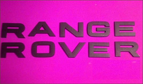 Black Non-shiny Range Rover Logo Badge Letters Hood Trunk