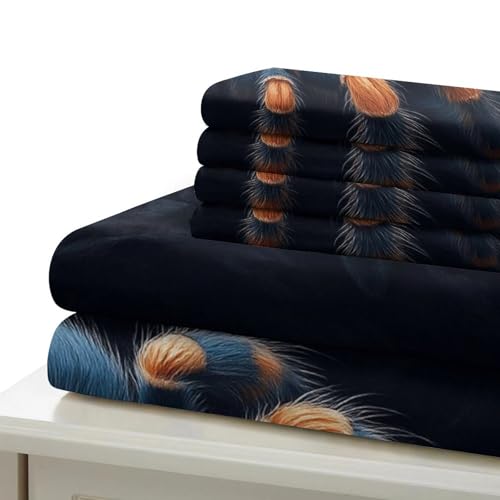 Parure de couette tarentule bleue microfibre résistante 3 pièces - 7