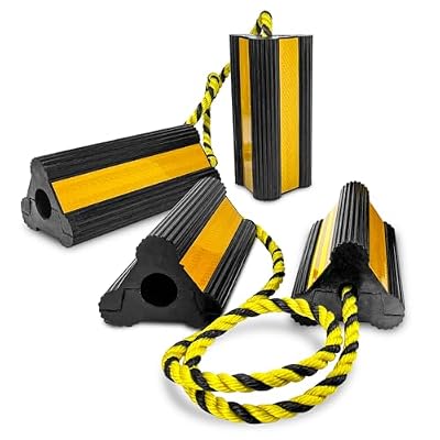 ROBLOCK Heavy Duty Rubber Dual Wheel Chocks, RV Non Philippines | Ubuy