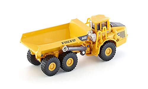 Siku 1877, Volvo Wywrotka 1:87, Metal,Tworzywo sztuczne, Przechylna skrzynia, Żółta