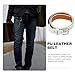 Yardenfun Fashionable Rivet PU Leather Belt Decorative Waistband for Men and Women Non-fading Punk Style Waist Belt Lightweight