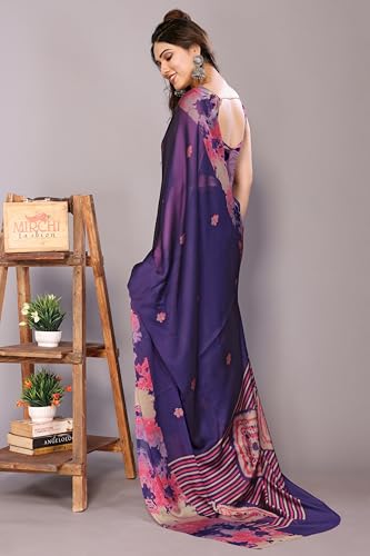 Image of MIRCHI FASHION Saree for Woman Chiffon Tie Dye Printed | Lightweight Daily Wear Women's Sari with Unstitched Blouse Piece (Available in 10 Colors)