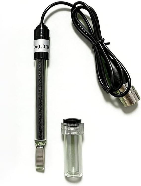 TBQATNTS DJS-0.1C Conductivity Electrode, Pure Water Bright Conductivity Electrode, for Use with A Conductivity Meter