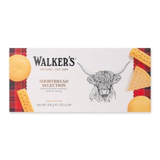 Walker's Shortbread Traditional Assortment, Pure Butter Shortbread Cookies, 17.6 Oz Box