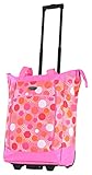 Olympia Fashion Rolling Shopper Tote - Pink Polka Dots, 2300 cu. in.