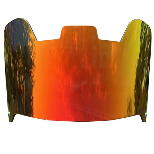 Visière de football transparente anti-choc pour casque de protection yeux