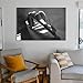 Naked Woman Black And White Wall Art Poster - Canvas Print For Room Aesthetic - Living Room, Bedroom, Office Decor - 20x30inch (50x75cm) Unframed