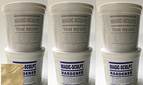 M02055x3 MOREZMORE Magic Sculpt Epoxy Putty TAN 15 LB Kit Model Putty Epoxy Clay