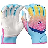 Easton | Ghost Ethos Fastpitch Softball Batting Gloves | Spring Break Edition – Light Blue | Adult Medium