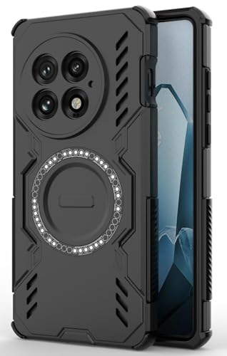 Image of ShieldTech Back Cover Case for OnePlus 13R 5G | 360 Protection Mobile Phone Case Mag-Safe | Camera Protection | Back Cover for 1 + OnePlus 13R 5G / One Plus 13R 5+G - Black TPU+PC