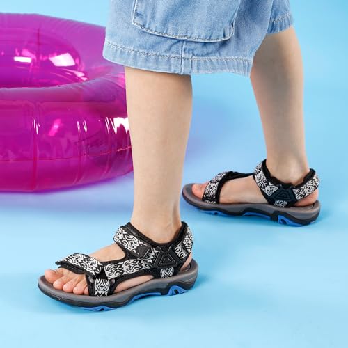 Image of DREAM PAIRS Boys Girls Sandals Kids Adventurous Light-Weight Adjustable Straps Summer Water Shoes (Toddler /Little Kid /Big Kid)
