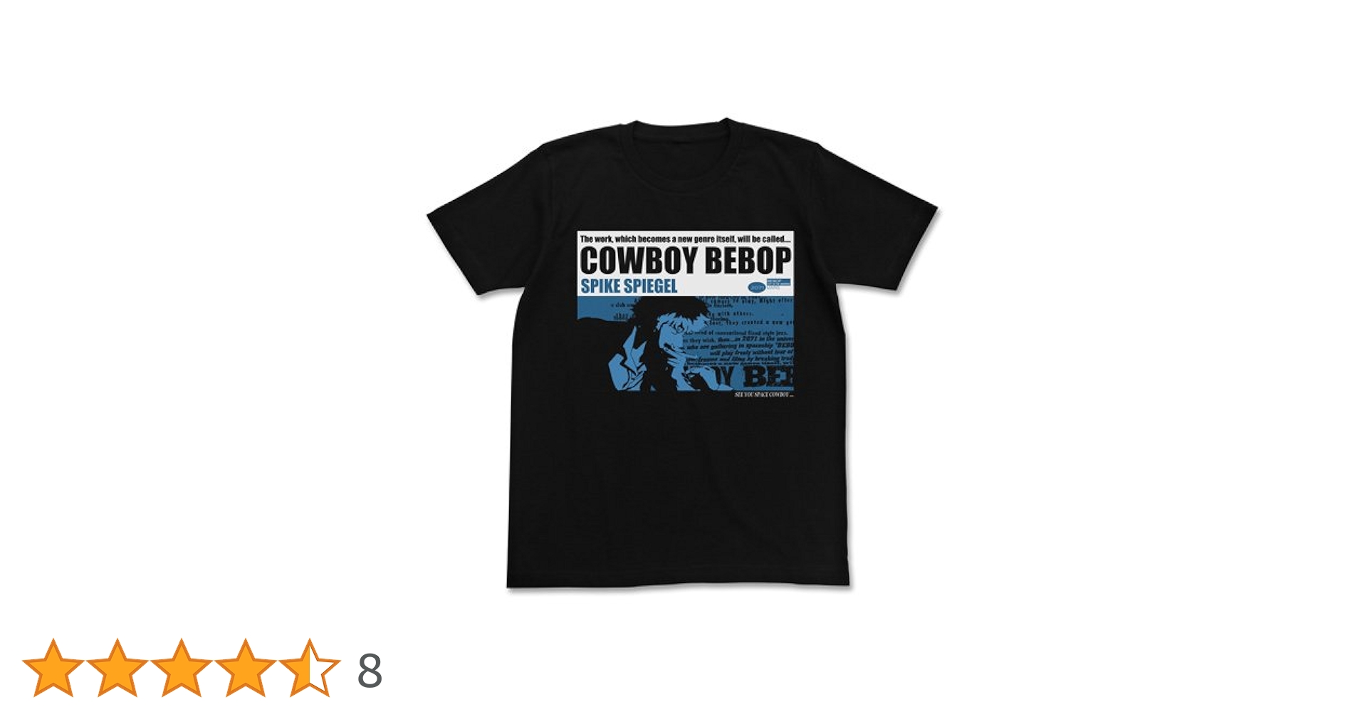 カウボーイビバップ 天国の扉 Tシャツ コスパ スパイク GRAY Mサイズ カウボーイビバップ 天国の扉 Tシャツ コスパ スパイク GRAY M