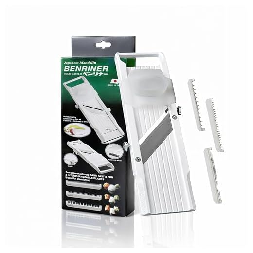 Benriner BN-64W-1 Mandoline, Edelstahl, Weiβ