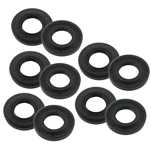 Gasket Rotating 10pcs TC Type Skeleton Oil Seal, Inner Diameter 12mm Sealing Ring Gasket for Engine, Pumps, Car Seal Resistant (Size : 12x25x8mm)