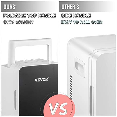 VEVOR Mini-Koelkast 10L Kleine Koelkast Huis/Auto Koelbox Klein Mini Fridge Cosmetische Koelkast, Compacte Draagbare… - Image 5