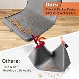 Synvion Hunde Futtermatte Katzen Futtermatte, wasserdichte Haustierfutter Matte für Hunde & Katzen, rutschfest & Mit Hohem Rand, Große 91×61cm Napfunterlage für Futternapf & Wassernapf